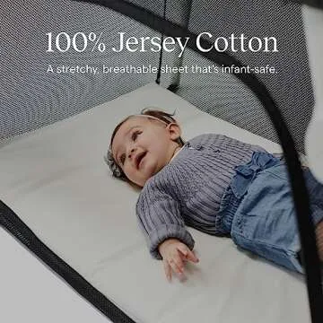 Guava Lotus Travel Crib Sheet - Soft Cotton Comfort for Babies