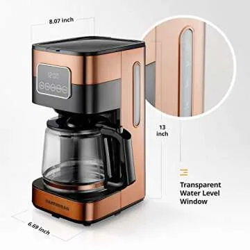 GASTRORAG 10 Cup Programmable Drip Coffee Maker
