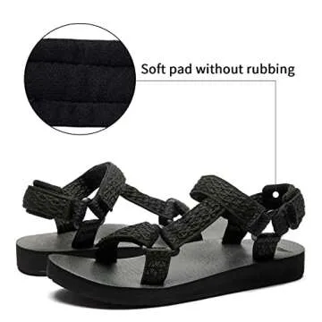 Muboliy Women's Original Sandals Sport Water Sandals with Arch Support Yoga Mat Insole Outdoor Hiking Sandals Light-Weight Shoes