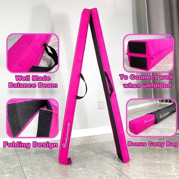 PreGymnastic 8FT Folding Balance Beam for Kids