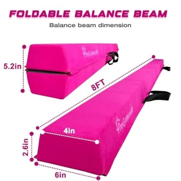 PreGymnastic 8FT Folding Balance Beam for Kids