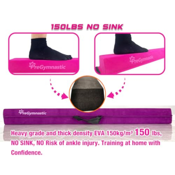 PreGymnastic 8FT Folding Balance Beam for Kids