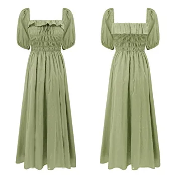 Shop R.Vivimos Cotton Ruffled Elegant Backless Midi Dress