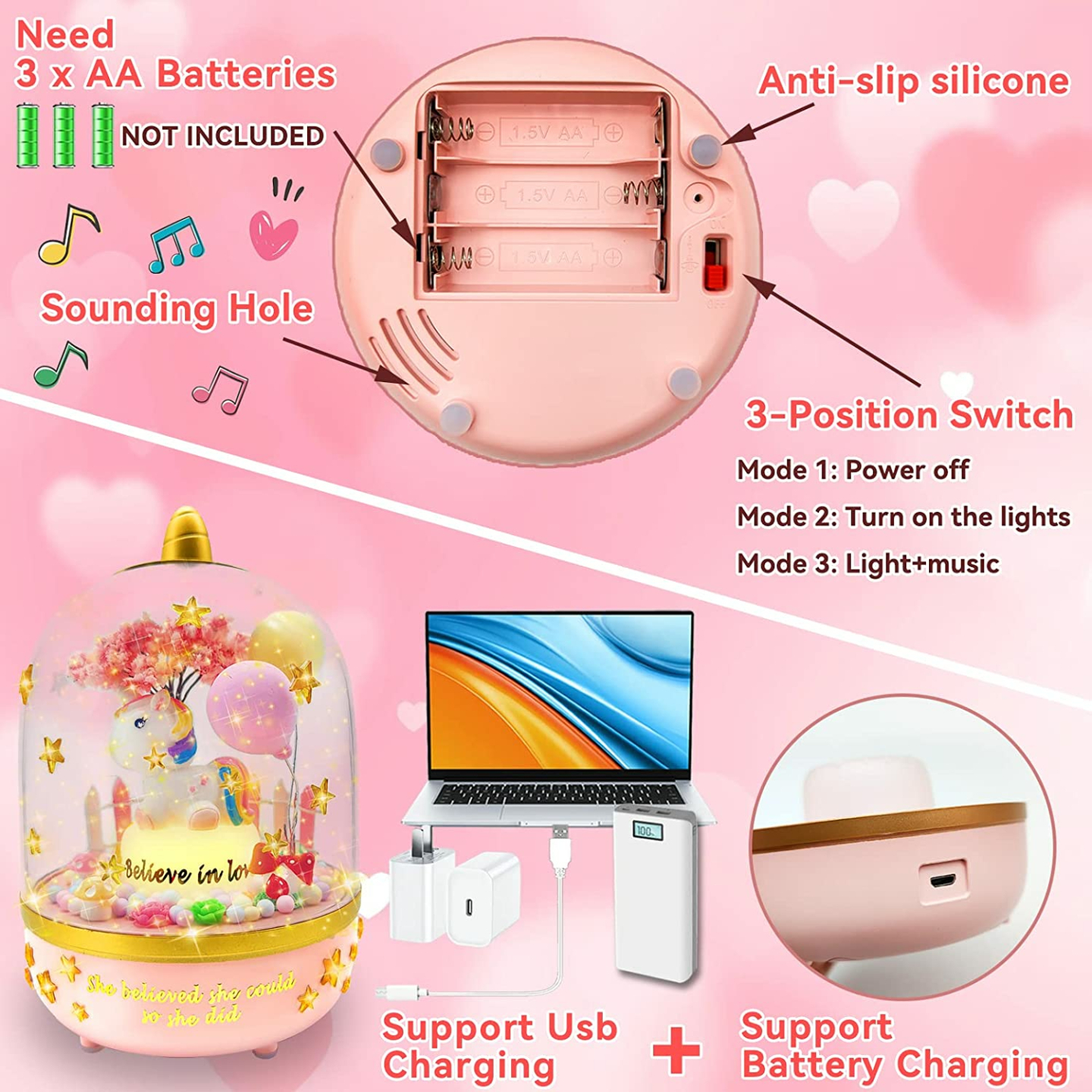 Unicorn Night Light Craft Set for 5-12 Year Olds