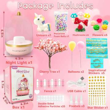 Unicorn Night Light Craft Set for 5-12 Year Olds