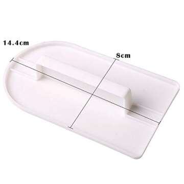 GSHLLO 2 PCS Plastic Fondant Icing Smoother Polisher Icing Scraper Paddle Tool for Cake Decoration