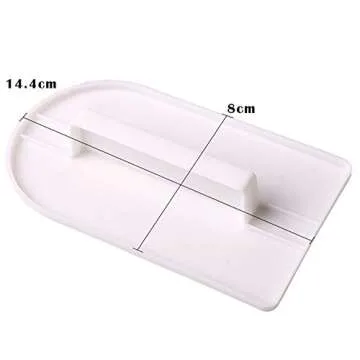 GSHLLO 2 PCS Plastic Fondant Icing Smoother Polisher Icing Scraper Paddle Tool for Cake Decoration