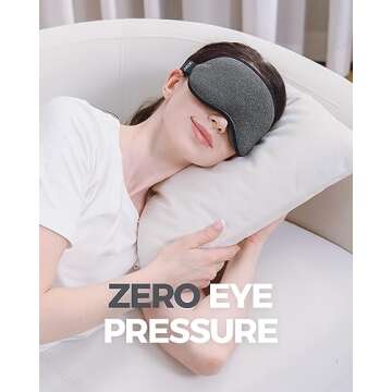 MZOO Luxury Sleep Mask - Ultimate Comfort for Sleepers