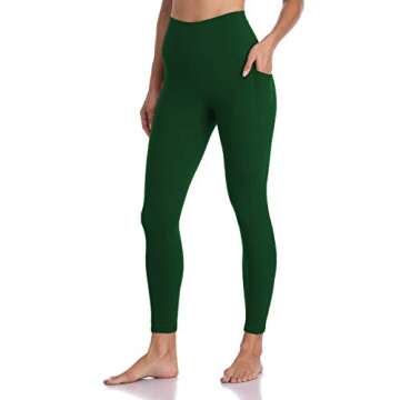 Buy Women's High Waisted Tummy Control Leggings with Pockets