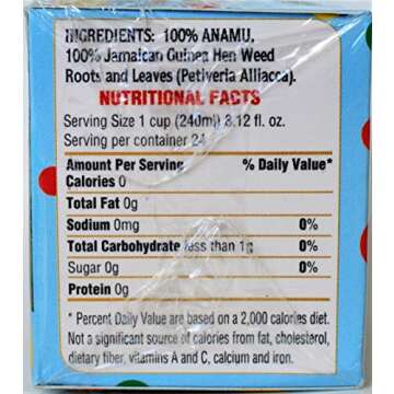 Sipacupa Ital Jamaican Guinea Hen Weed (Anamu Tea) 24 Tea Bags Pack of 2 Sealed with ODatzGood Keychain Bottle Opener (Pack of 2)