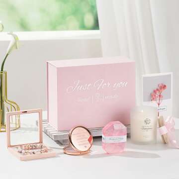 Relaxation Gifts: Scented Candle & Accessory Set