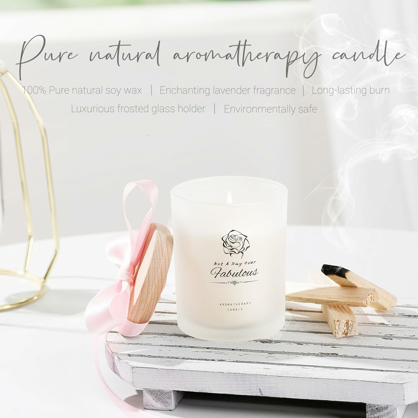 Relaxation Gifts: Scented Candle & Accessory Set