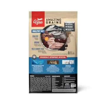 ORIJEN Amazing Grains Original Dry Dog Food, High Protein Dog Food, Fresh or Raw Ingredients