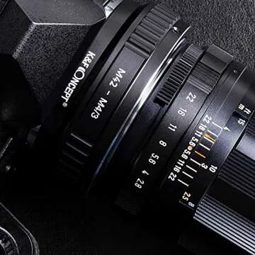K&F Concept M42 Lens to Micro 4/3 Lens Adapter,M42 Screw Mount to Micro Four Thirds M43 MFT Fits for Olympus PE, Panasonic Lumix