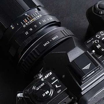 K&F Concept M42 Lens to Micro 4/3 Lens Adapter,M42 Screw Mount to Micro Four Thirds M43 MFT Fits for Olympus PE, Panasonic Lumix