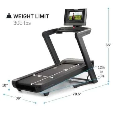 NordicTrack Commercial Series 1250, 1750, 2450: Expertly Engineered Foldable Treadmill, Treadmills for Home Use, Walking Treadmill with Incline, Superior Interactive Training Experience