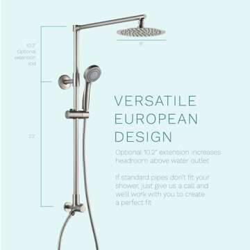 Fennocasa Polaris 3 Retrofit Shower System for Any Bathroom