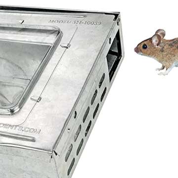 Humane Mouse Trap 2 Pack - Easy to Use and No Kill
