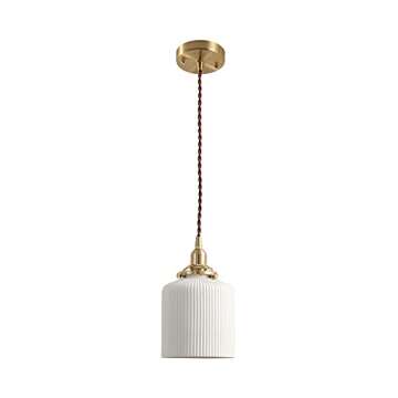 BAYCHEER Modern Ribbed Ceramic Pendant Lights
