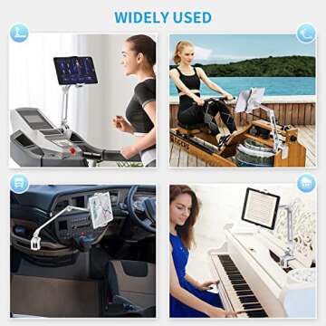 AboveTEK iPad Desk Mount - Adjustable Tablet Holder for All Devices