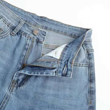 THUNDER STAR Women's High Waisted Wide Leg Jeans  Stretchy