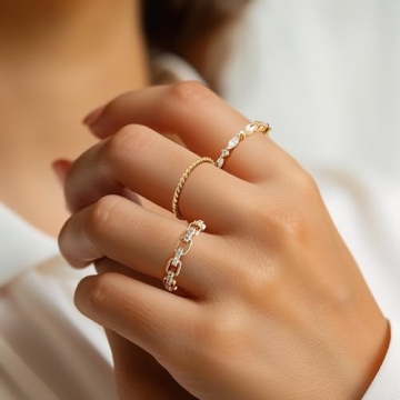 LOUISE VELLA 14K Gold Rings for Women in Chic Designs