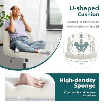 Comfortable Height Adjustable OLIXIS Criss Cross Chair