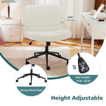 Comfortable Height Adjustable OLIXIS Criss Cross Chair