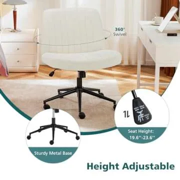 Comfortable Height Adjustable OLIXIS Criss Cross Chair