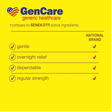 GenCare Senna Laxative 600 Tablets Natural Constipation Relief