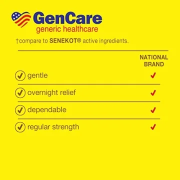 GenCare Senna Laxative 600 Tablets Natural Constipation Relief