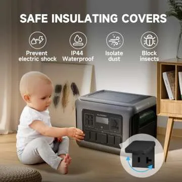 ALLPOWERS R2500 Portable Power Station w/5 2500W (4000W Peak) AC Outlets, 2016Wh LiFePO4 Solar Generator, 1 Hour to Full, UPS Battery Backup with 30A RV AC for Outdoor Camping Home Use Emergency