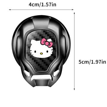 ERPAR for Hello Kitty Car Engine Start Button Cover General Motors Ignition Switch Decorative Cover, auto Interior Ignition Accessories, (ERPAR-101)