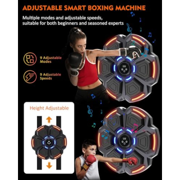 snawowo Music Boxing Machine - Bluetooth Punching Trainer for All