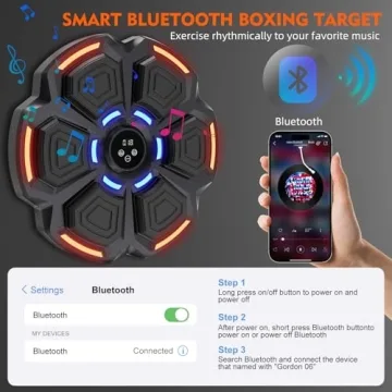 snawowo Music Boxing Machine - Bluetooth Punching Trainer for All