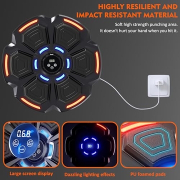snawowo Music Boxing Machine - Bluetooth Punching Trainer for All