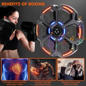 snawowo Music Boxing Machine - Bluetooth Punching Trainer for All