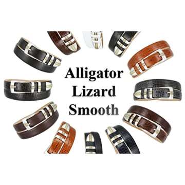 Milan Designer Golf Dress Belt in Genuine Leather 30mm Wide