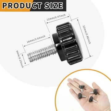 QXSKSLH M6 Knurled Clamping Knobs for Easy Assembly