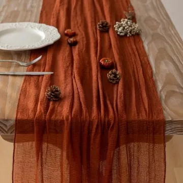 Keketo Rustic 120-Inch Fall Table Runner