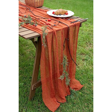 Keketo Rustic 120-Inch Fall Table Runner