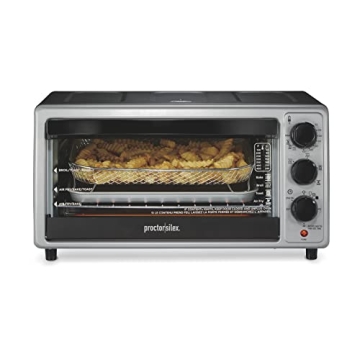 Proctor Silex Simply-Crisp Toaster Oven Air Fryer Combo, Perfect for Families and Gatherings