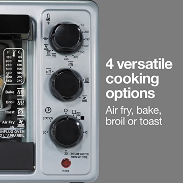 Proctor Silex Toaster Oven Air Fryer Combo with 4 Functions