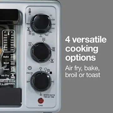 Proctor Silex Toaster Oven Air Fryer Combo with 4 Functions