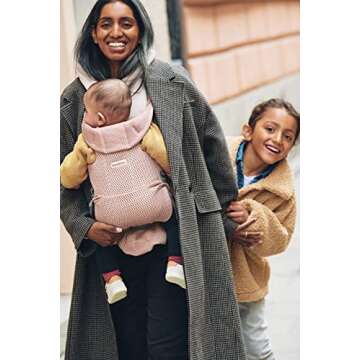 BabyBjörn Baby Carrier Free in Dusty Pink - Comfort & Style
