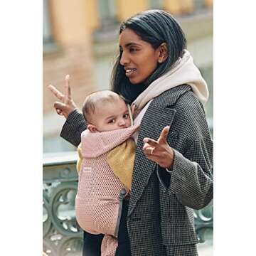 BabyBjörn Baby Carrier Free in Dusty Pink - Comfort & Style