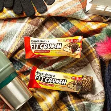 FITCRUNCH High Protein Bars, Value Pack, Snack Size Protein Bars, Gluten Free (Peanut Butter)