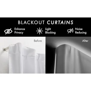 MERIVILLE Adjustable Wrap Around Blackout Curtain Rod