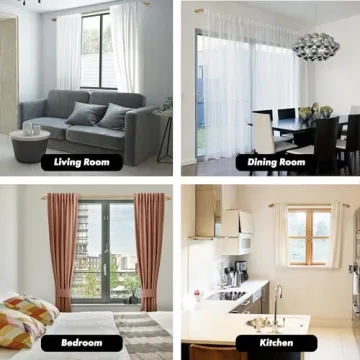 MERIVILLE Adjustable Wrap Around Blackout Curtain Rod