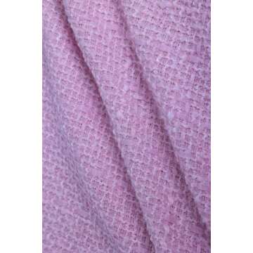 Kedera Women's Tweed Mini Dress Sleeveless Crew Neck Work Office Elagant Formal Summer A Line Dresses Pink